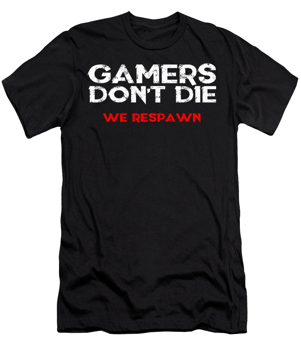 Gamers Dont Die Rashfiki Darsa T-Shirt