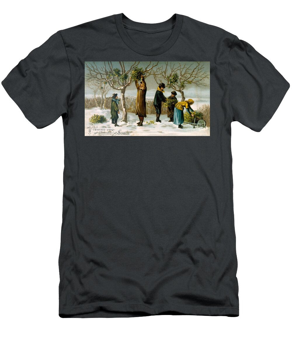Gathering Mistletoe English School T-Shirt