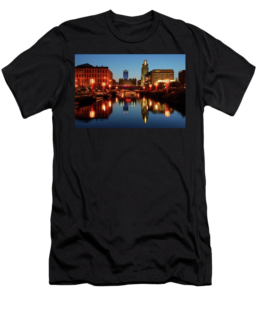 Gene Leahy Mall 2022 Omaha Nebraska Night Nikolyn Mcdonald T-Shirt
