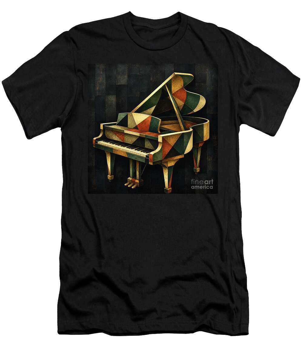 Geometric Grand Piano Stephen Younts T-Shirt
