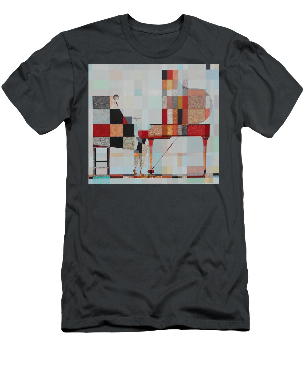 Geometric Pianist Composition Patterson Parkin T-Shirt