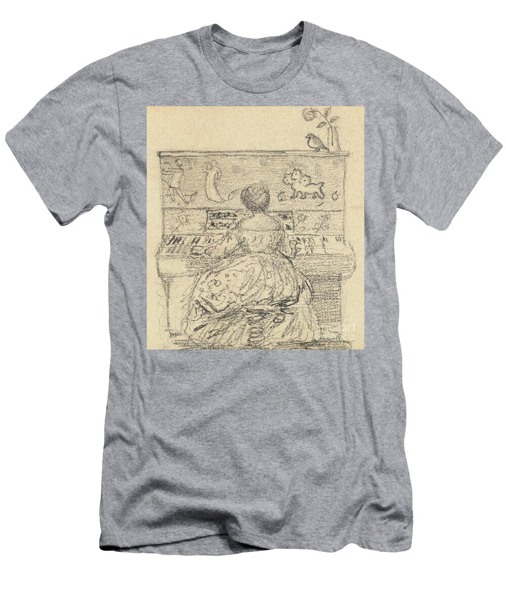 Georgiana Burne Jones At the Piano Edward Coley Burne Jones T-Shirt