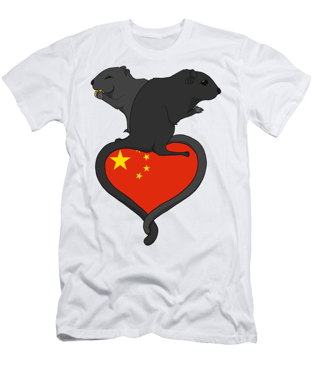 Gerbil China Dark Architectural Marvels Amidst Eastern Splendor Dnt Prints T-Shirt