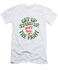 Get Up Stand Up Dont Give Up the Fight Reggae Music Quote Paulo Silveira T-Shirt