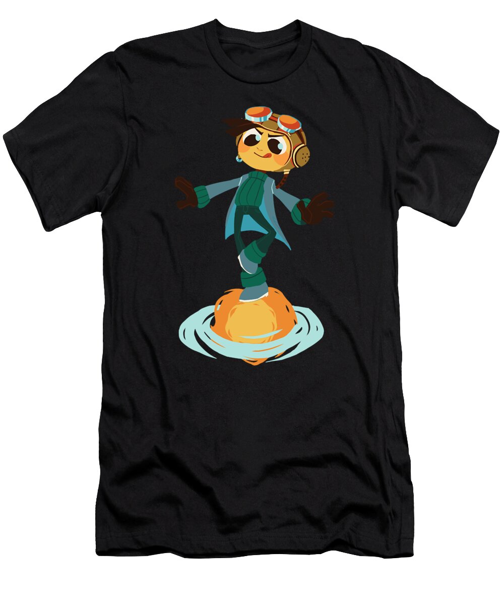 Gifts Idea Psychonauts Print Gamer Art Retro Wave Douxie Grimo T-Shirt