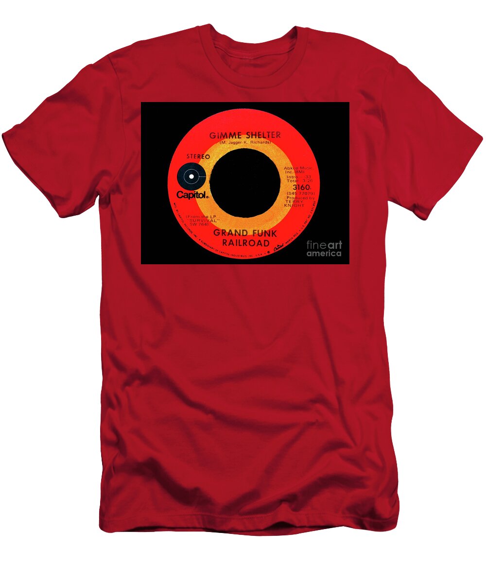 Gimmie Shelter Grand Funk Railroad 1969 Record David Lee Thompson T-Shirt