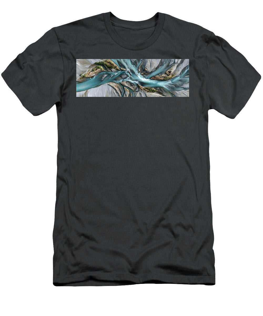Glacial Patterns Across the Northern Wild Daniel Stark T-Shirt