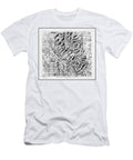 Glacier National Park Montana Vintage Map 1914 Black and White Carol Japp T-Shirt