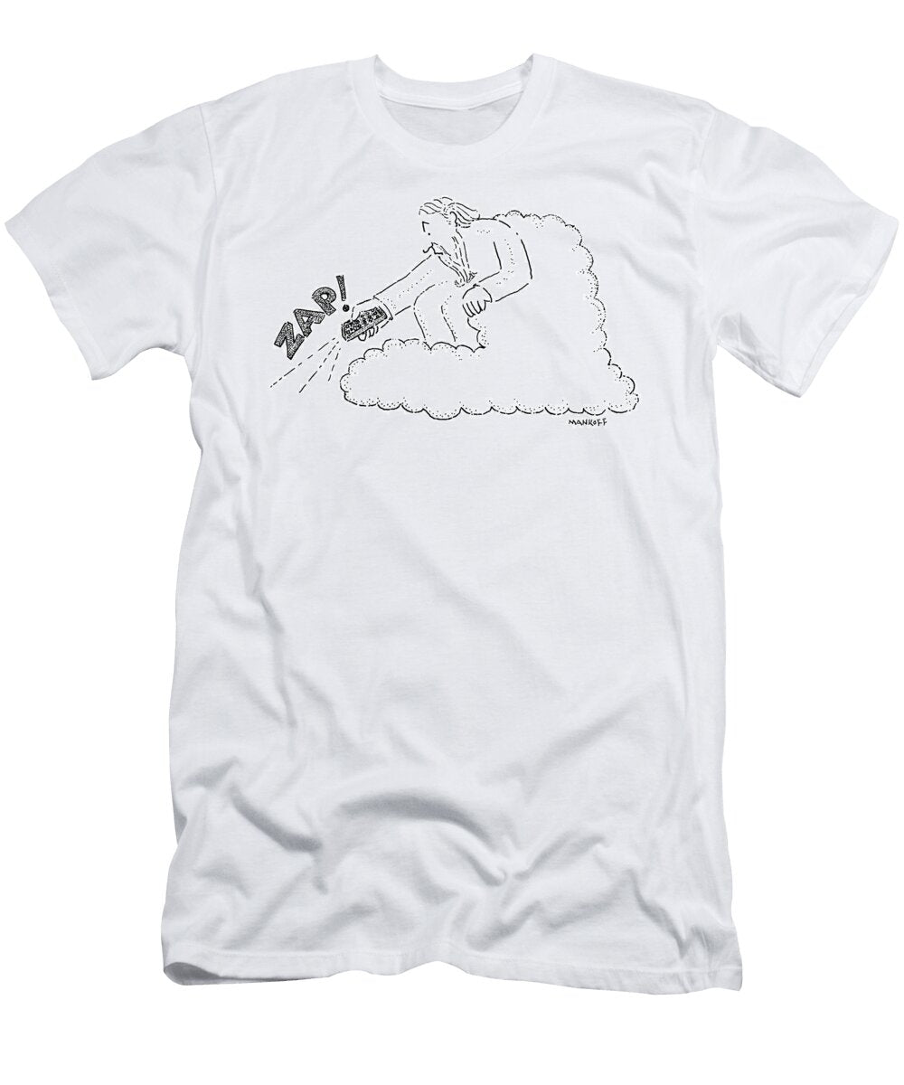 God Changes the Channel with His Remote Bob Mankoff T-Shirt