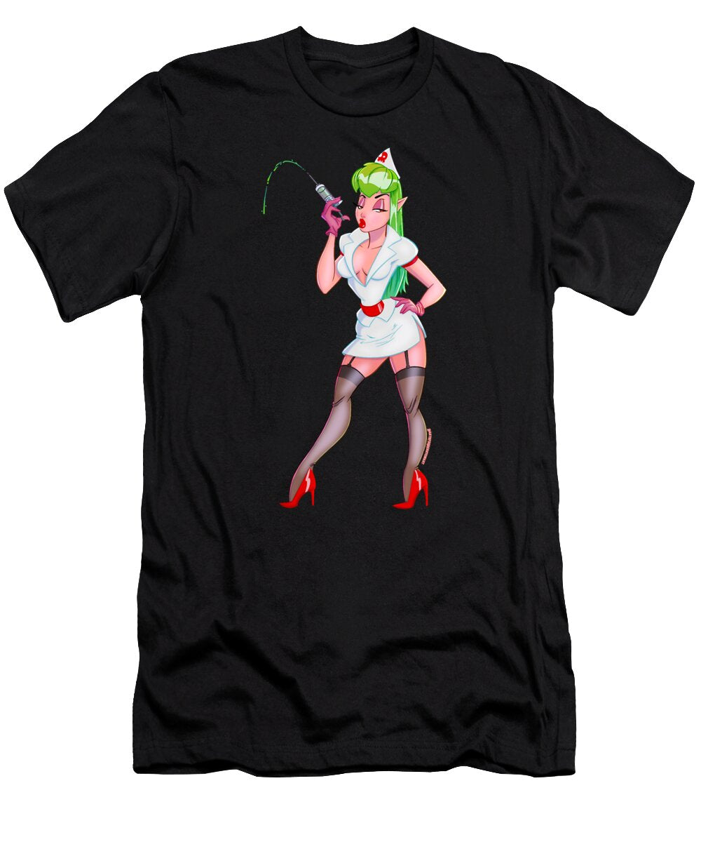 Good Fashion Model with Pictures on Many Channels Mistress Morphineretro Wave Rush T-Shirt