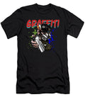 Graffiti Artist Spray Can Gas Mask Hip Hop Street Wall Mural Art Thomas Larch T-Shirt