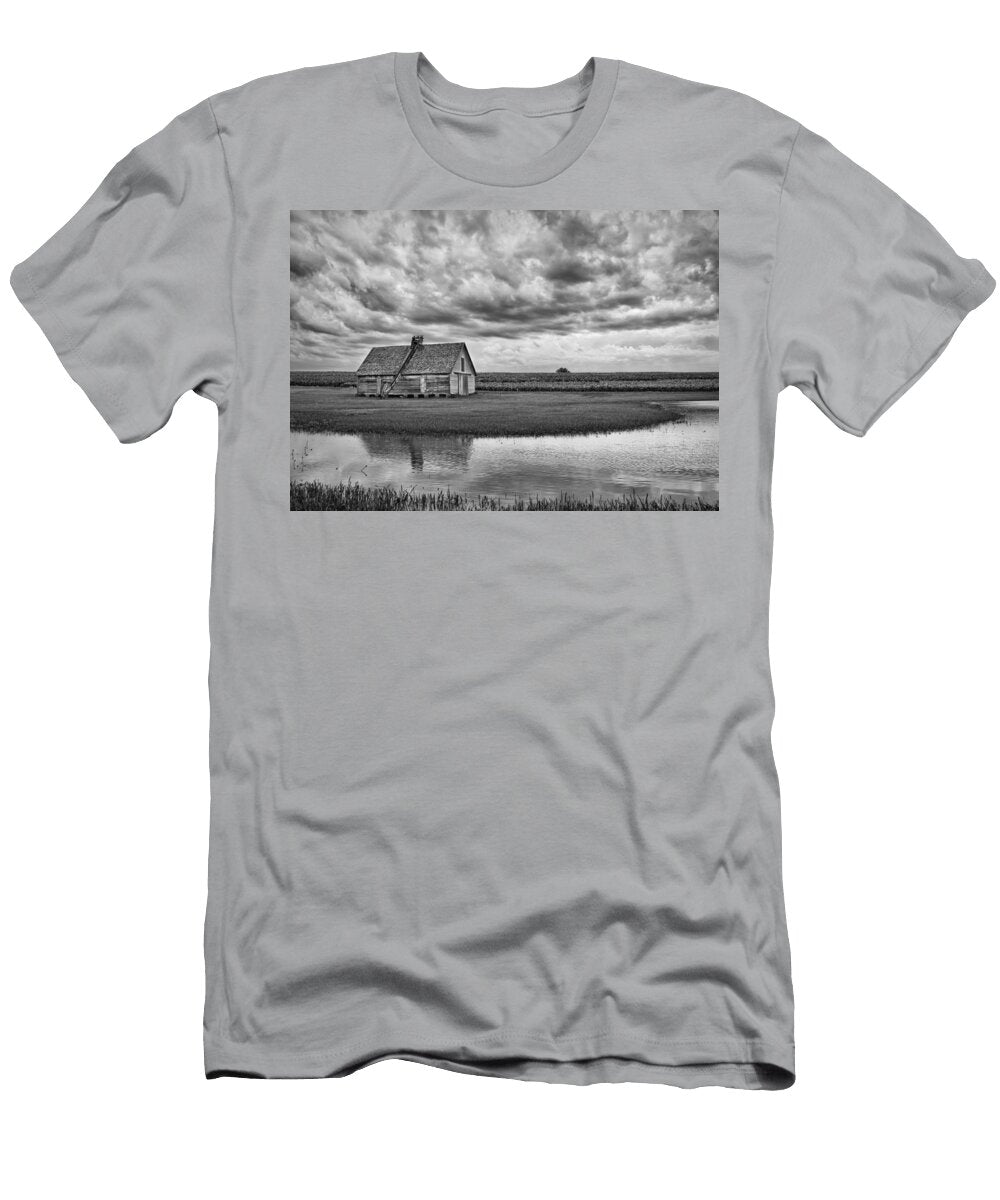 Grain Barn and Sky Reflection Nikolyn Mcdonald T-Shirt