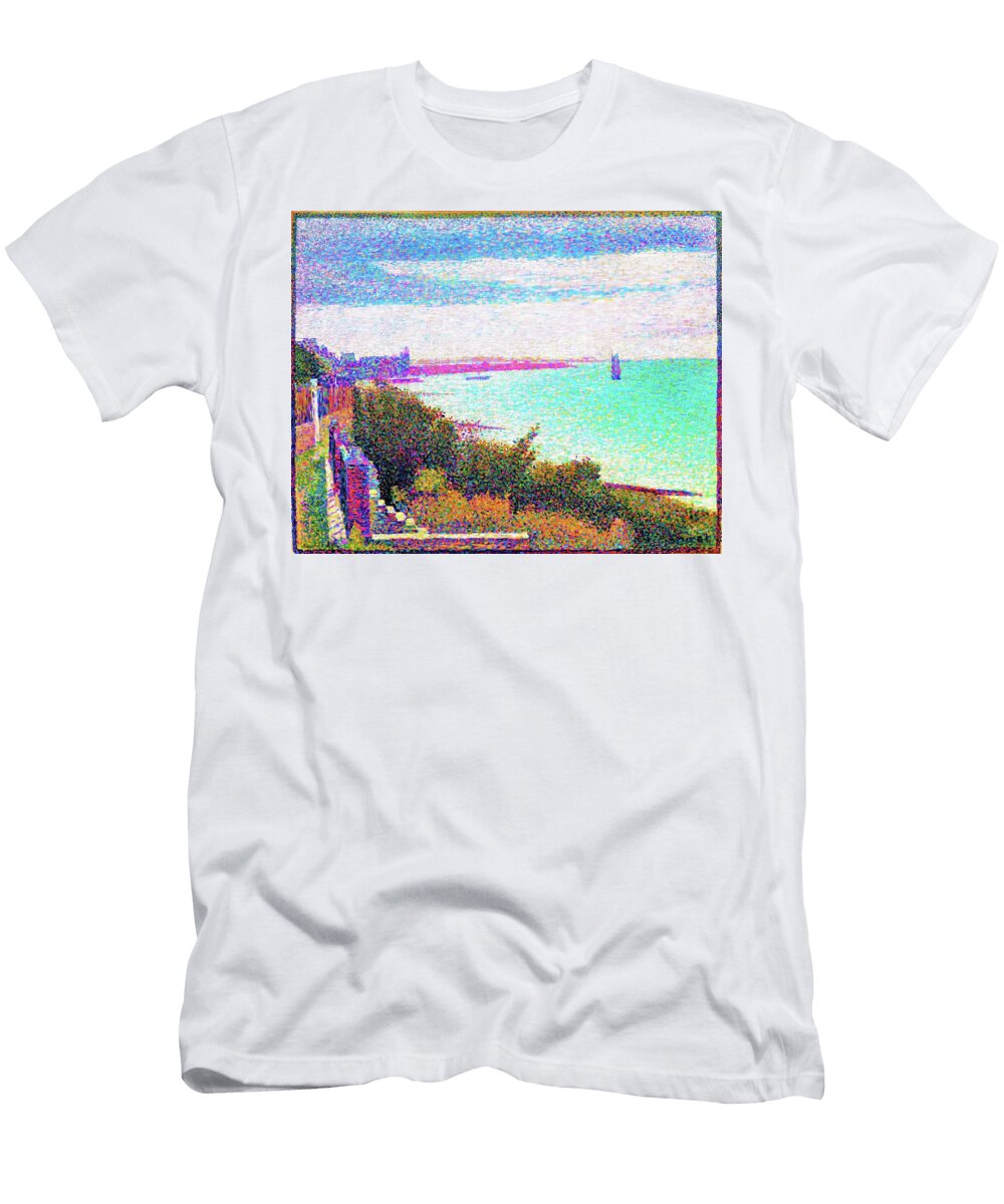 Grandcamp Evening Digital Remastered Edition Georges Seurat T-Shirt
