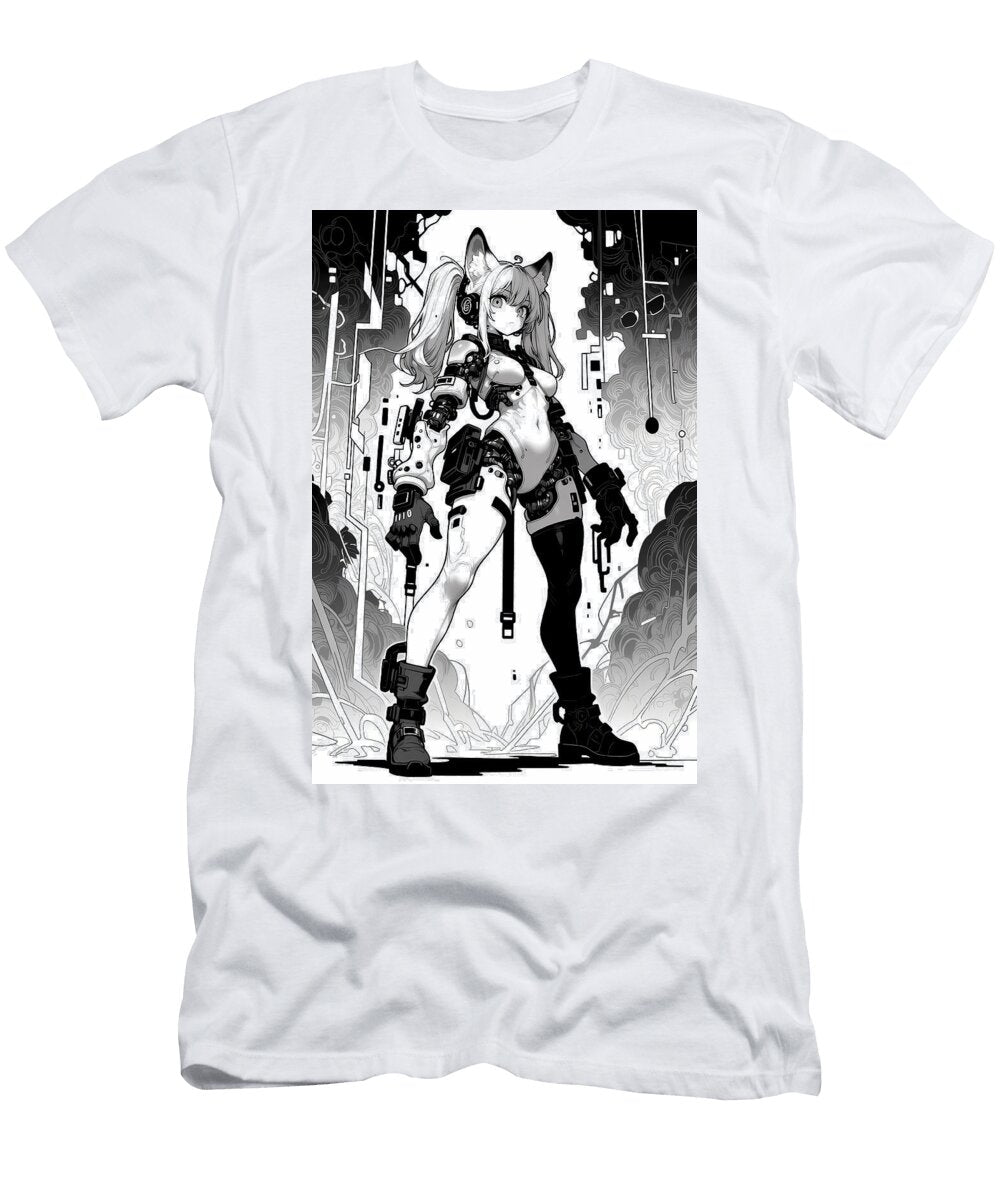 Graphic Novel Style Cyber Fox Tricky Woo T-Shirt