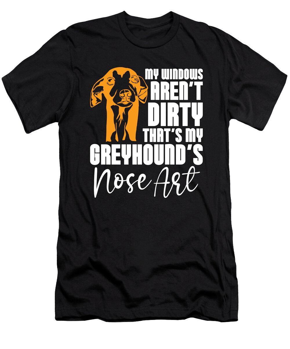 Greyhound Racing My Windows Rescue Greyhound Racer Tshirtconcepts Marvin Poppe T-Shirt