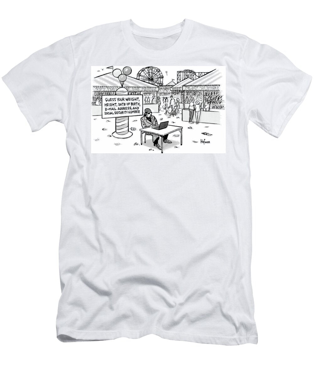 Guess Your Weight Height Date of Birth E Mail Address Kaamran Hafeez T-Shirt
