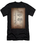 Guitar Bridge and Pickup Assembly Vintage Patent 1950 Nostalgic Sepia Carol Japp T-Shirt
