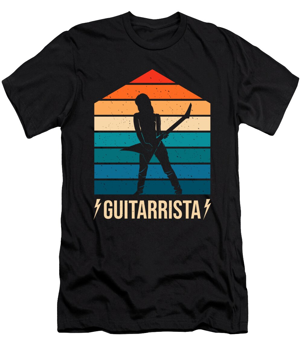Guitarrista Retro Me T-Shirt