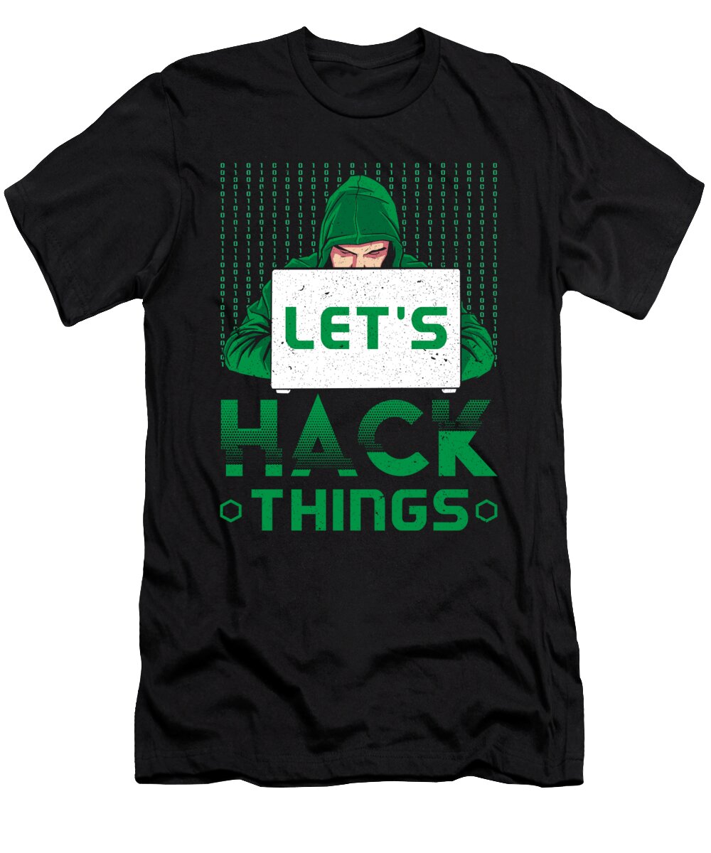 Hacker Computer Code Lets Hack Cybersecurity Colorfulsnow T-Shirt