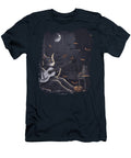 Halloween Cat Playing Guitar in the Moonlight Quang Vu T-Shirt