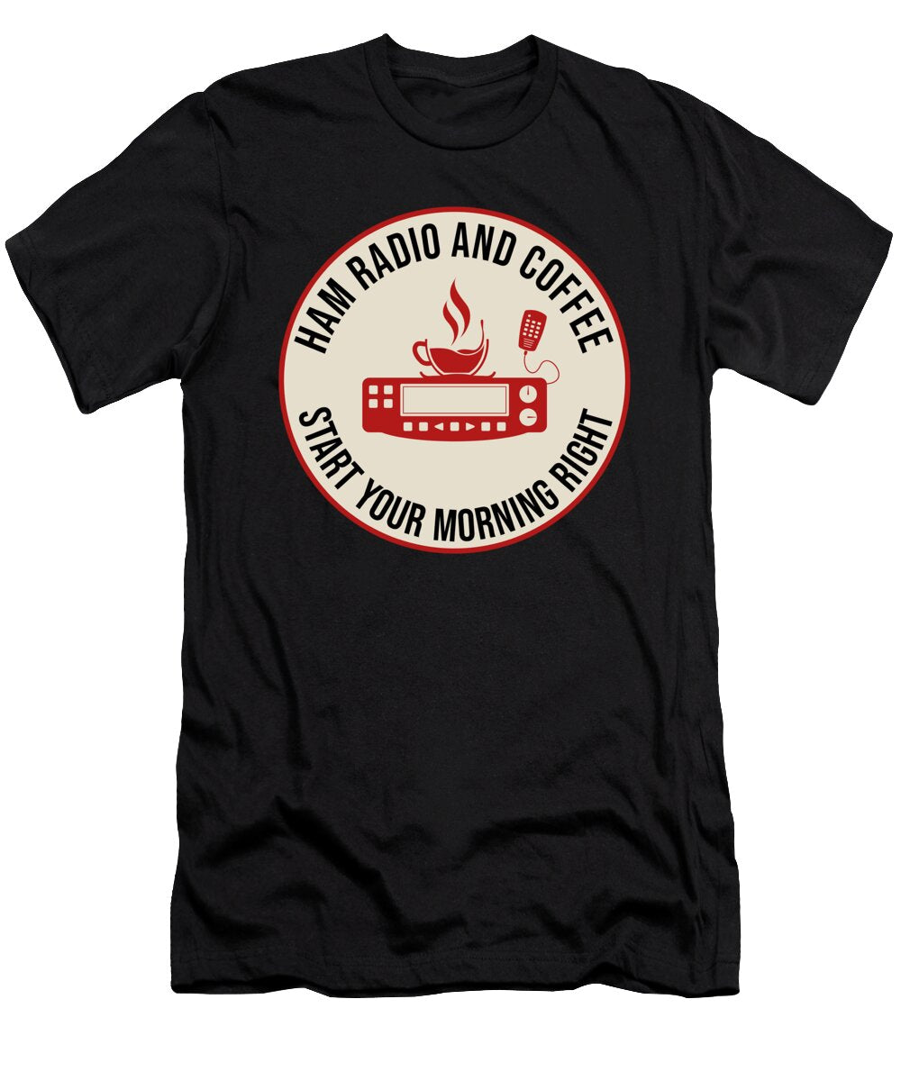Ham Radio and Coffee Amateur Radio Operator Florian Dold Art T-Shirt