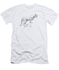 Hand Drawn Puma Sketch Graphics Monochrome Illustration Volodymyr Burdiak T-Shirt