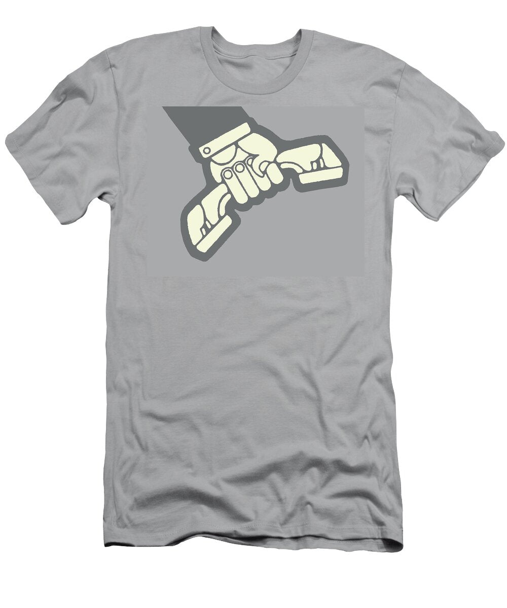 Hand Holding Telephone Csa Images T-Shirt