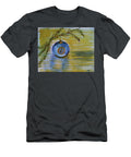 Happy Holidays Blue Christmas Ball on Yellow Table Paris Tamara Vitsenkova T-Shirt