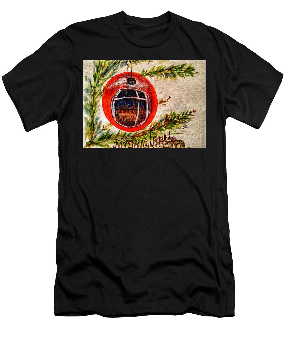 Happy Holidays Madrid Window to the World Tamara Vitsenkova T-Shirt