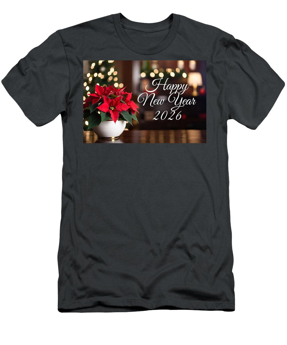 Happy New Year 2026 Greeting Card Festive Celebration Design Talha Khan T-Shirt