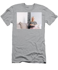 Happy Woman Sitting on Couch Reading Book Michal Bednarek T-Shirt