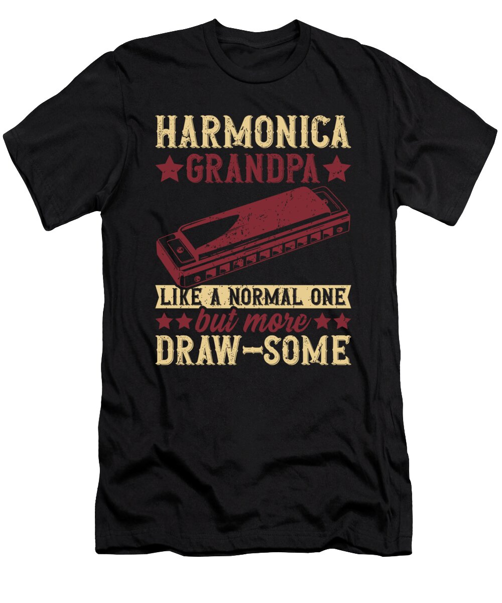 Harmonica Grandpa Harmonicist Me T-Shirt