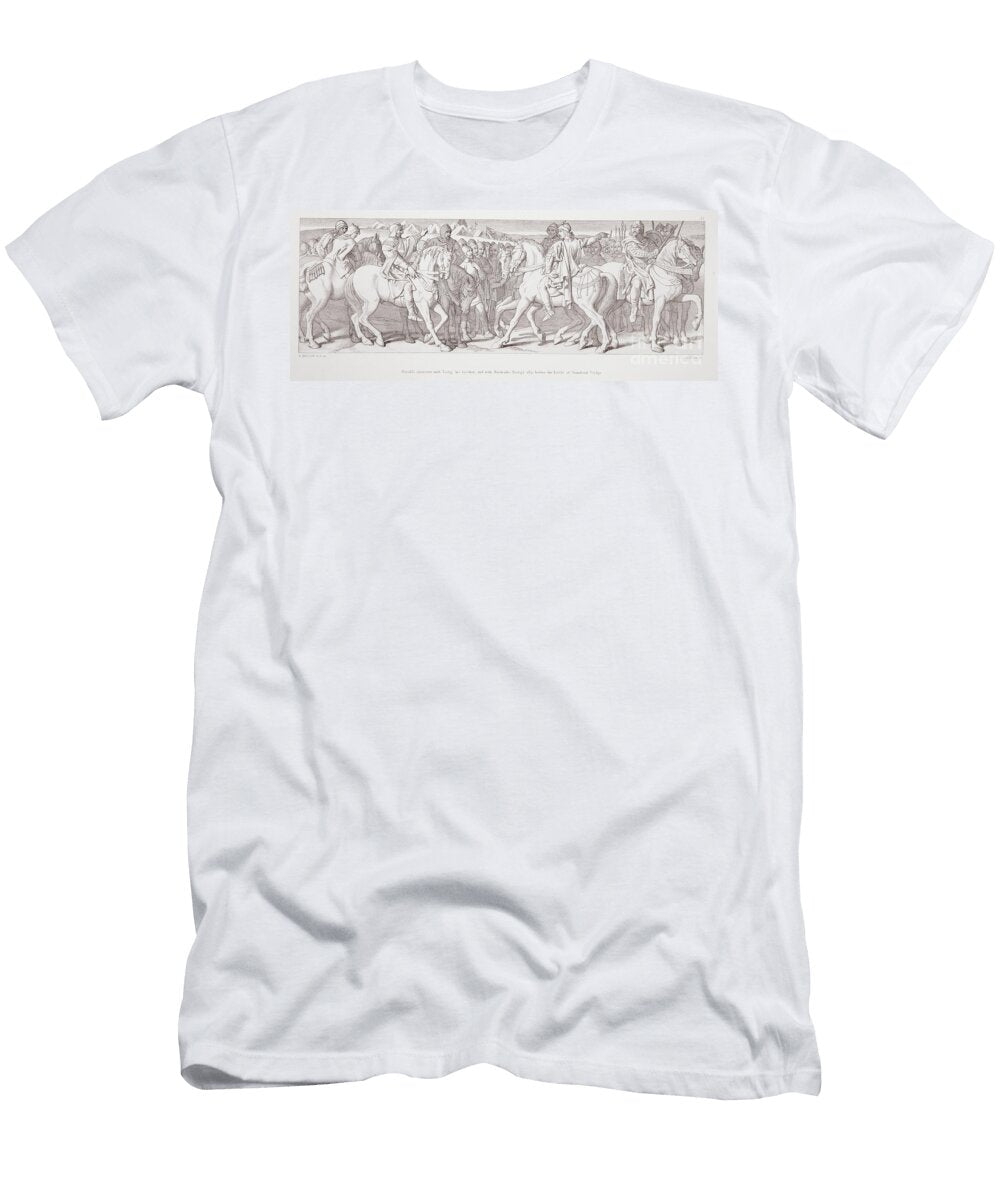 Harolds Interview with Tostig His Brother and with Hardrada Tostigs Ally Before the Battle of Stamford Bridge Daniel Maclise T-Shirt