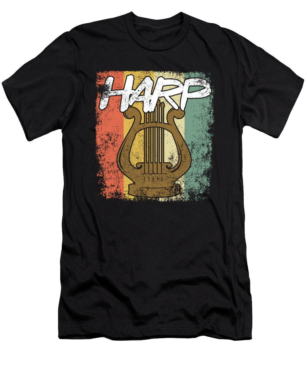 Harp Vintage String Instruments Musician Gift Thomas Larch T-Shirt