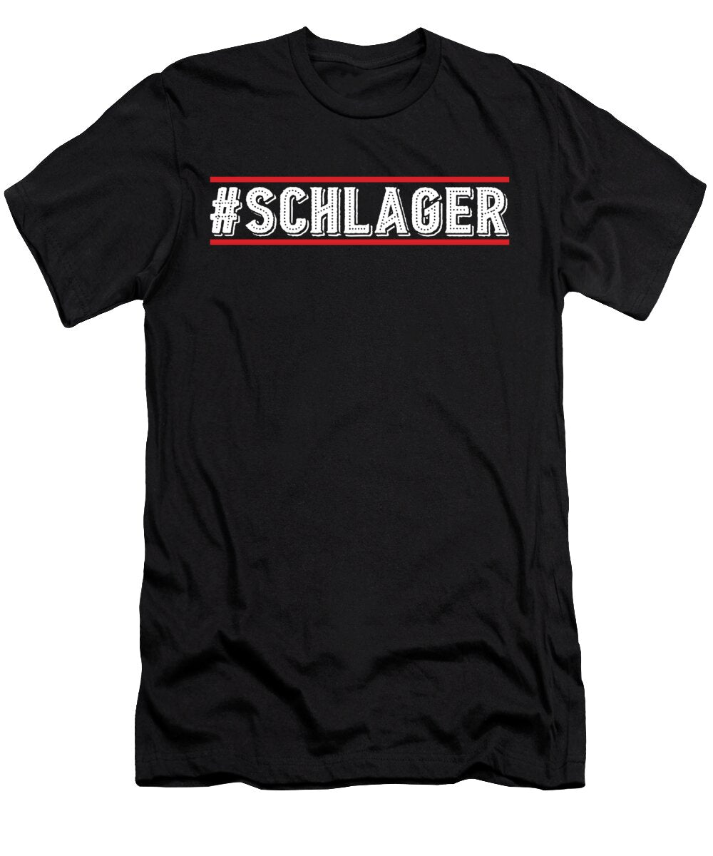 Hashtag Schlager Hits Hit Fan Music Musicians Pop Gift Thomas Larch T-Shirt