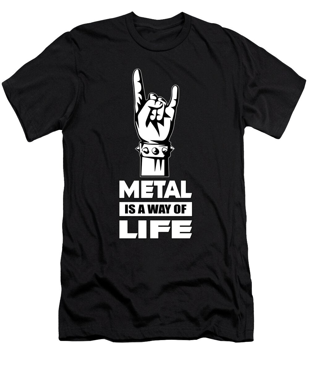 Heavy Metal Music Rock Guitar Player Gift Idea Tshirtconcepts Marvin Poppe T-Shirt