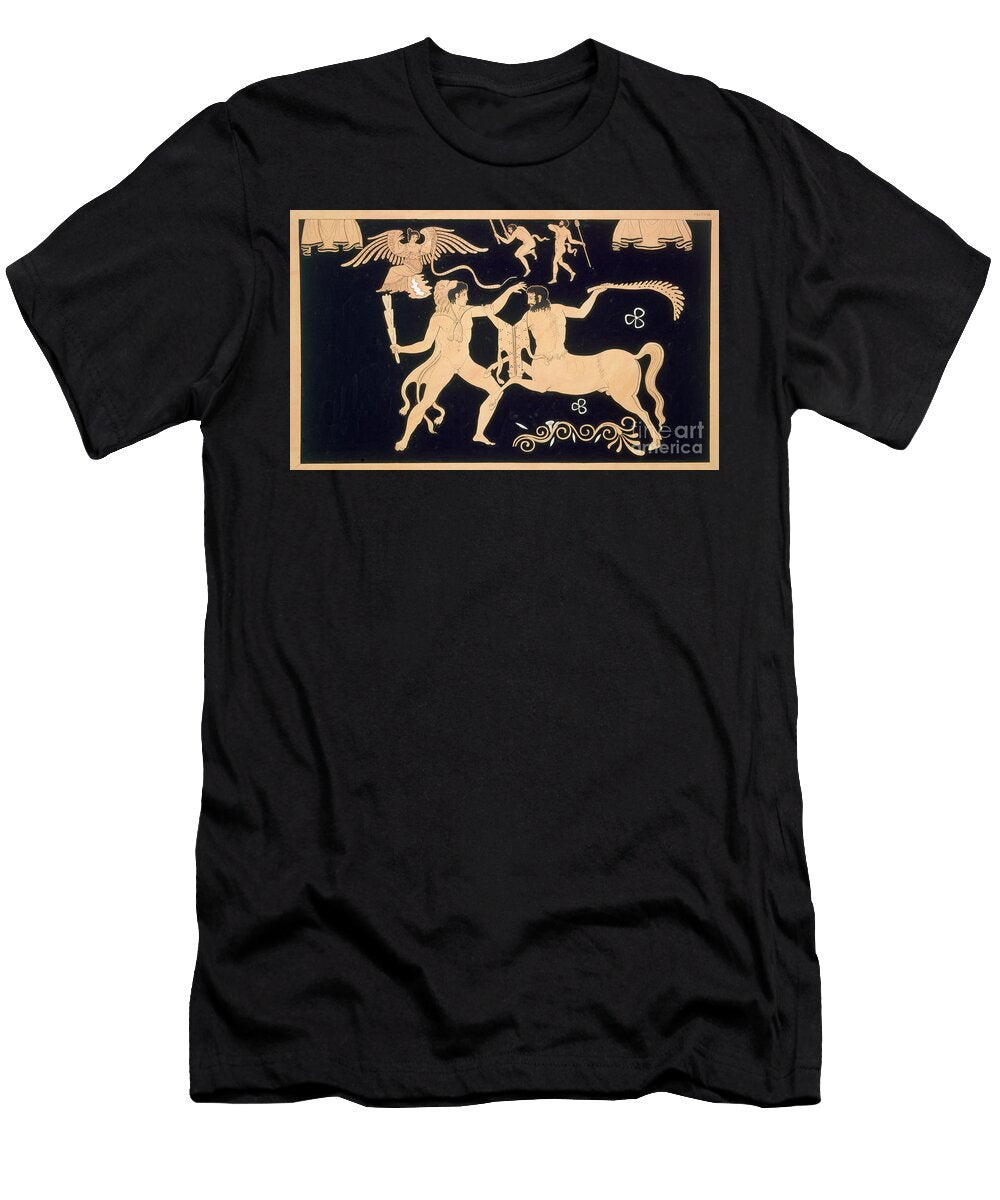 Hercules in Combat with the Centaur Chiron Published 1808 10 French School T-Shirt