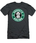 Hesketh Racing Mascot Bear Parody of Starbucks Coffee Katon Design T-Shirt