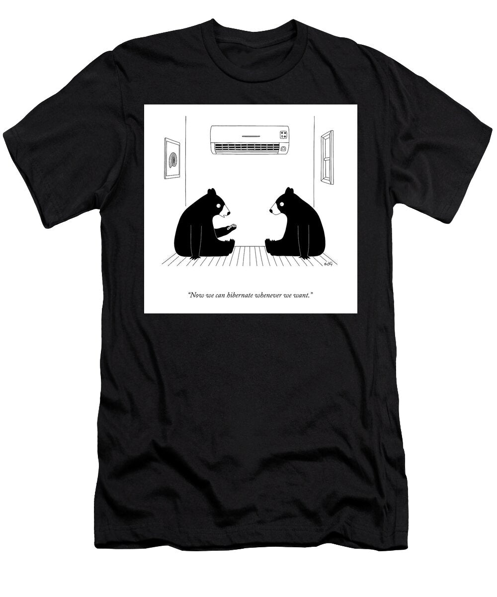 Hibernate Whenever We Want Seth Fleishman T-Shirt