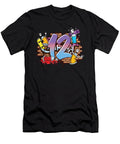 Hiphop Dancer Graffiti Artist Typography 12th Birthday Hip Hop Urban Wall Mural Street Art Thomas Larch T-Shirt