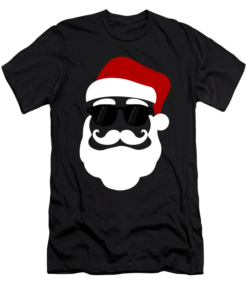 Hipster Santa Claus with Sunglasses Funny Gift for Christmas Art Frikiland T-Shirt