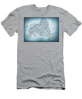 Historical Map Brooklyn New York 1886 Cool Blues Carol Japp T-Shirt