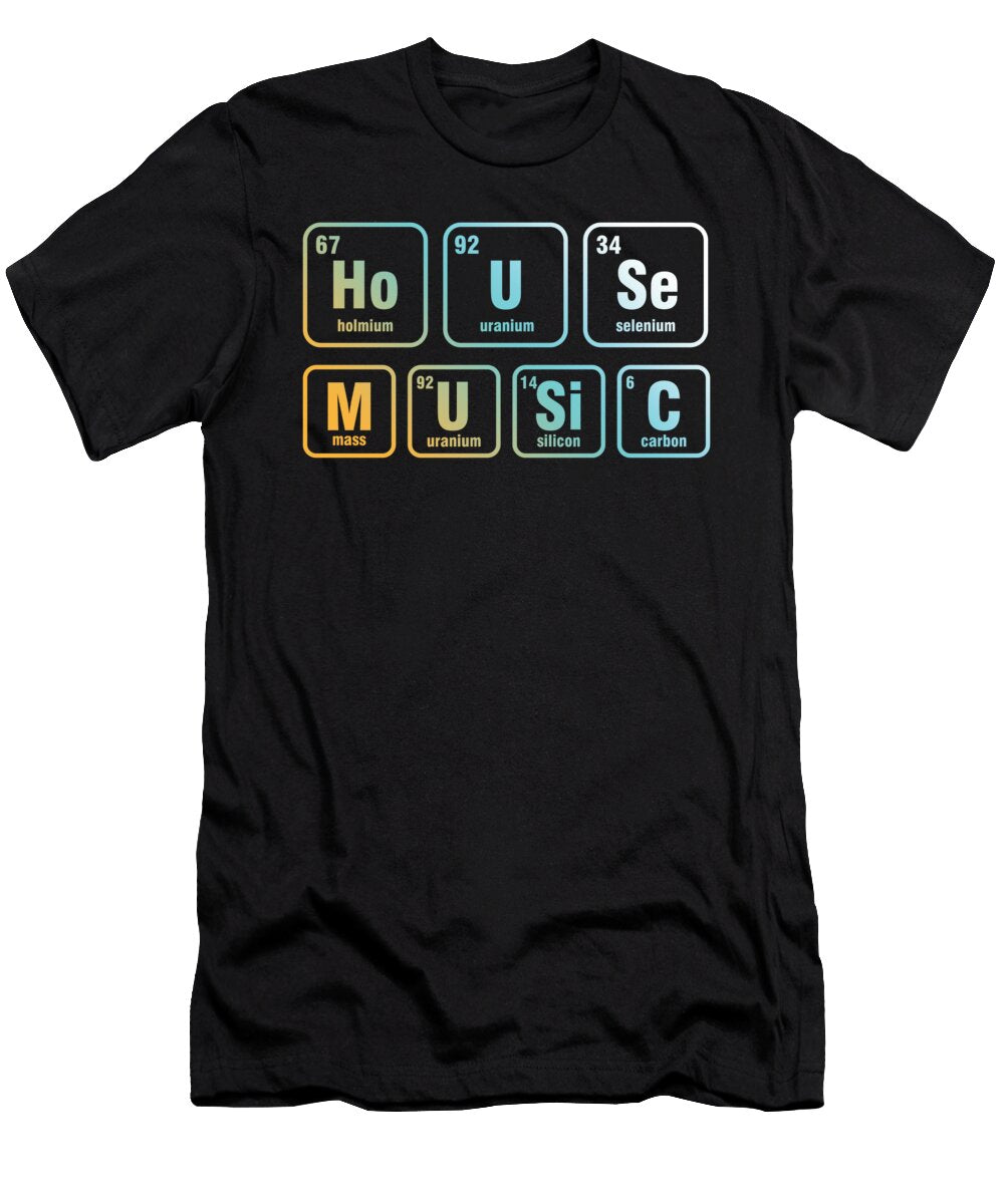 House Music Musical Guitar Drums Music Lovers Gift Thomas Larch T-Shirt