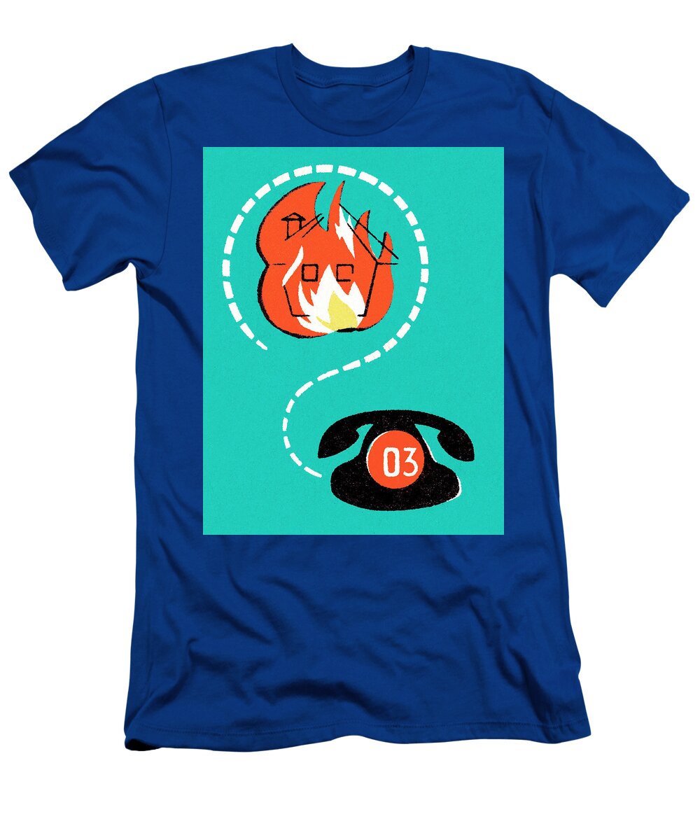 House on Fire Dial 3 Csa Images T-Shirt