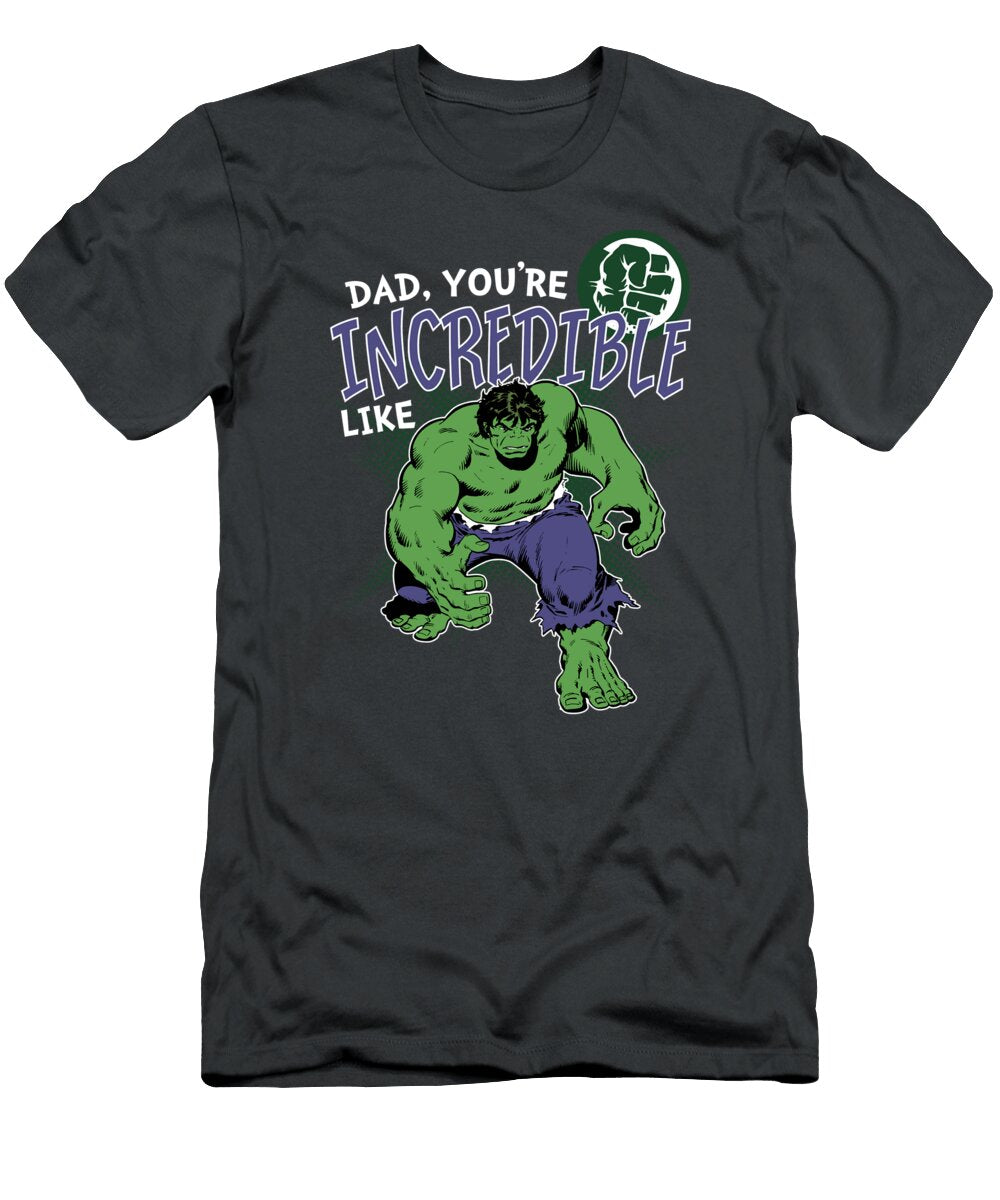 Hulk Incredible Dad Fathers Day Graphic Eyaad Ailey T-Shirt