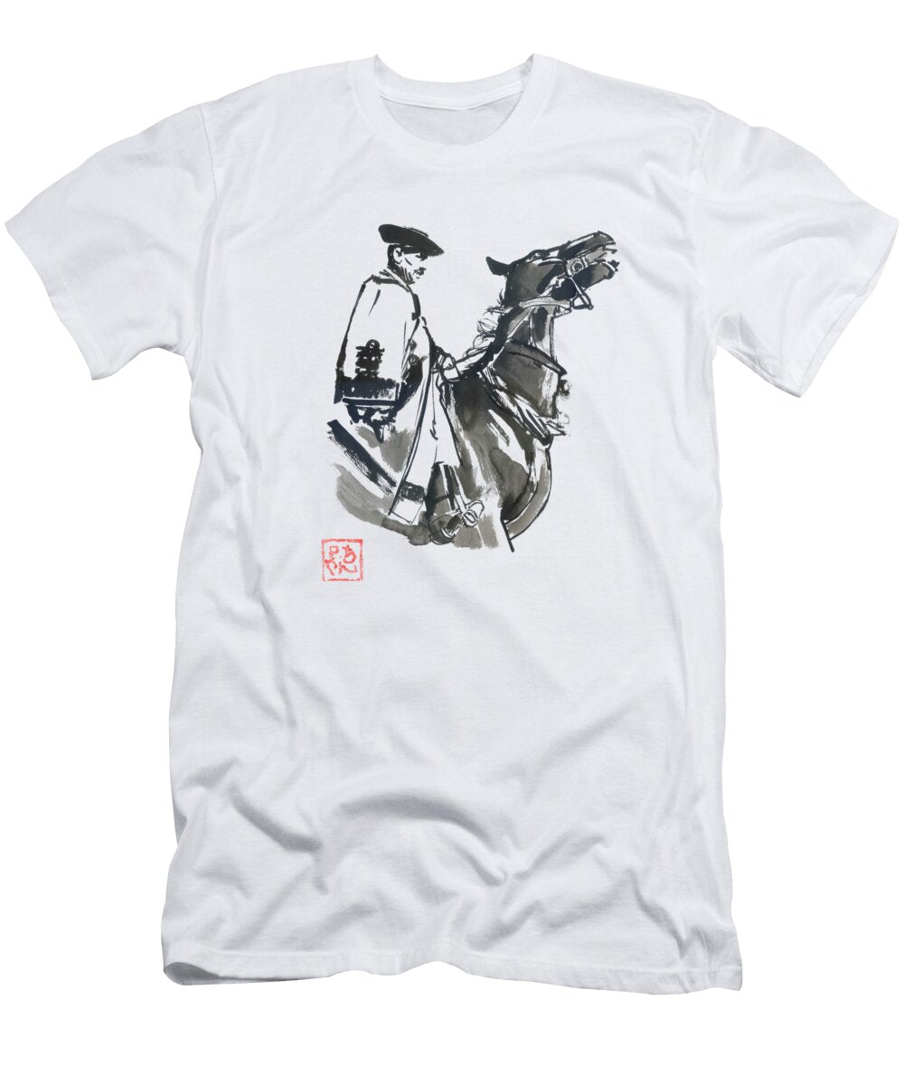 Hungarian Cowboy Scenic Views Marveling At Hungarys Panoramic Landscapes Dnt Prints T-Shirt