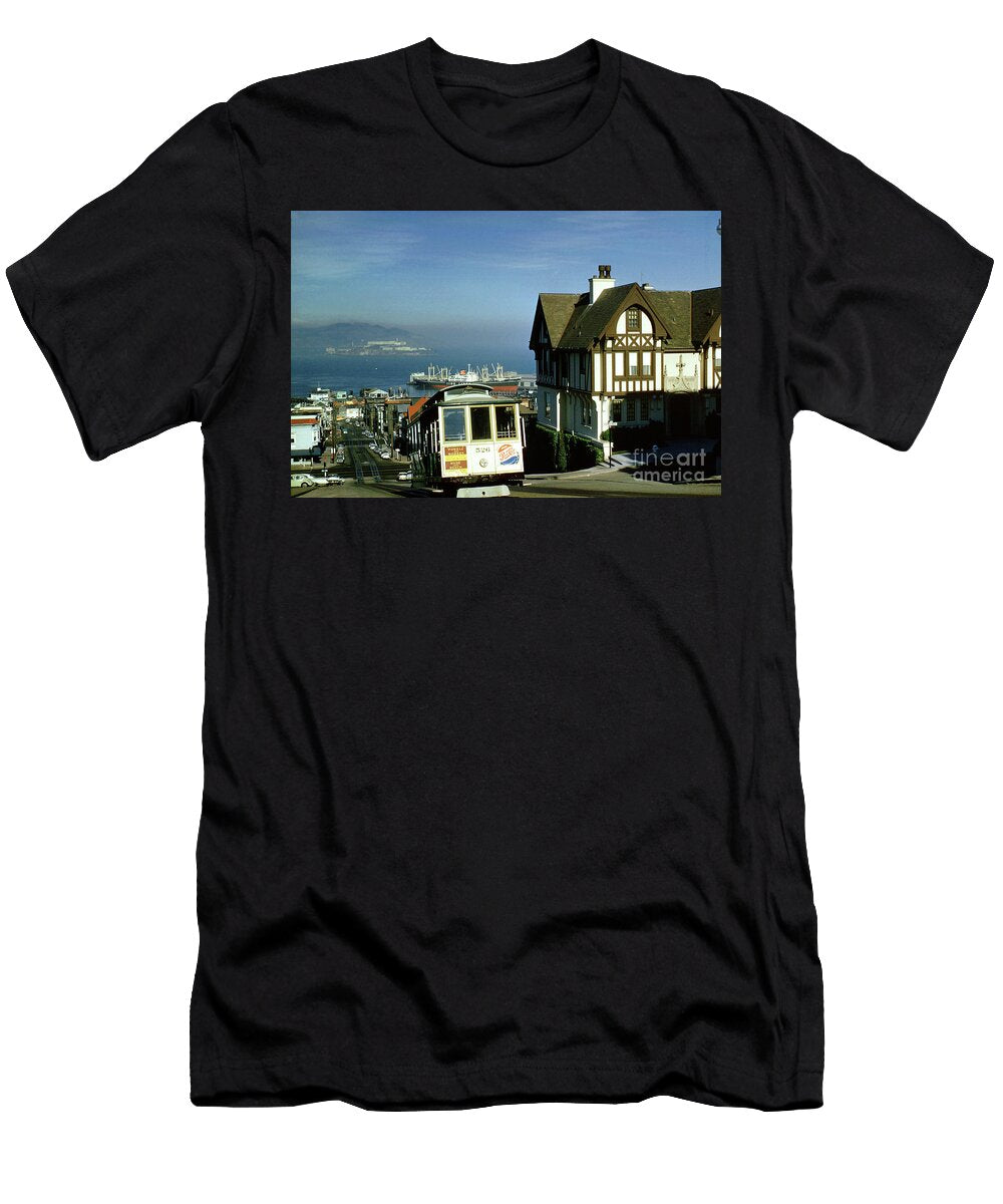 Hyde Street Cable Car on a Steep Incline 1960 1960s Wernher Krutein T-Shirt