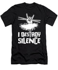 I Destroy Silence Drumming Drummer Toms Store T-Shirt