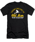 I Know I Ski Like an Old Man Try to Keep Up Noirty Designs T-Shirt