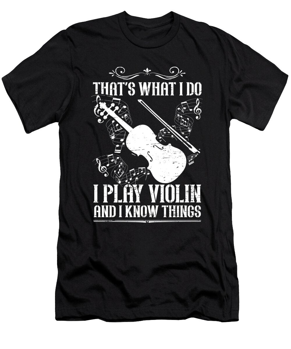 I Play Violin Musician Music Violinist Florian Dold Art T-Shirt